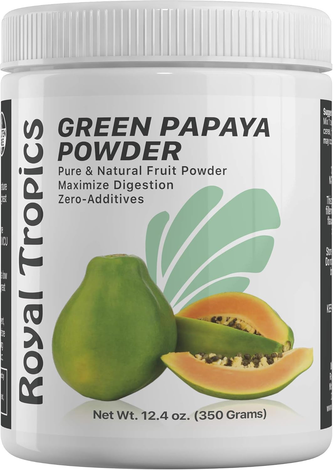 Royal Tropics Green Papaya Powder. Enzymes For Digestive Support