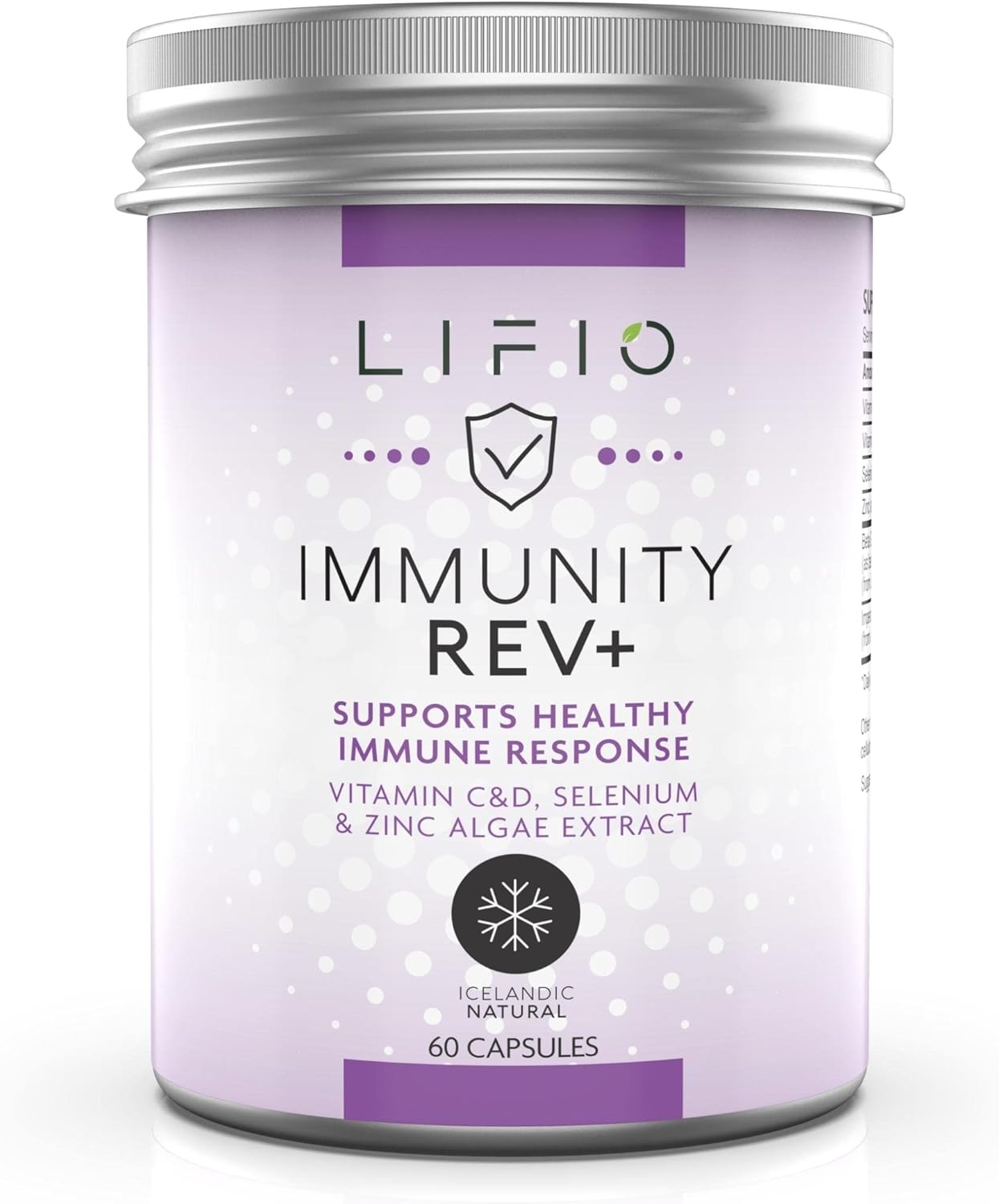 Immunity Rev+ | Ultra Potency Beta- Glucans 1,3/1,6 | 250 Mg With Algae Extract, Vitamin C, D3, Selenium And Zinc, Non-Gmo, Gluten Free | 60 Capsules