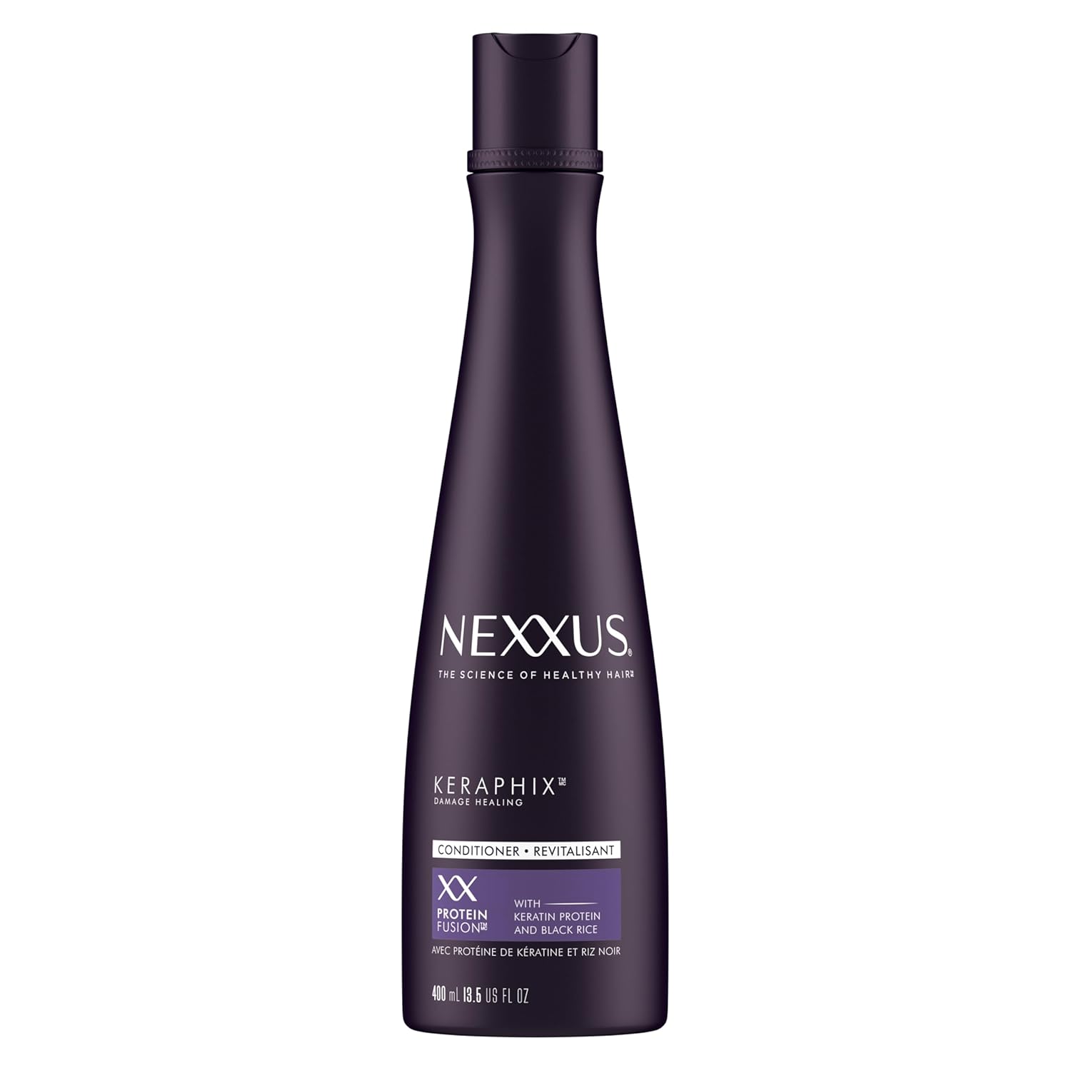 Nexxus Keraphix Conditioner Keraphix With Proteinfusion For Damaged Hair With Keratin Protein And Black Rice 13.5 Oz