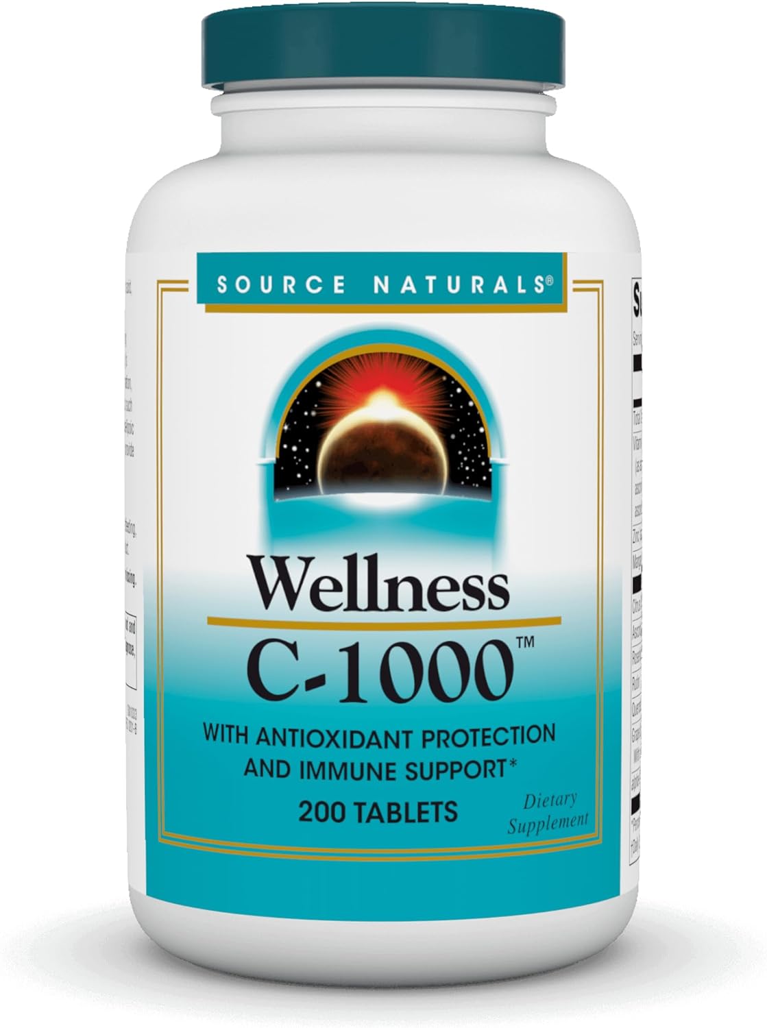 SOURCE NATURALS Wellness C-1000 Tablet, 200 Count