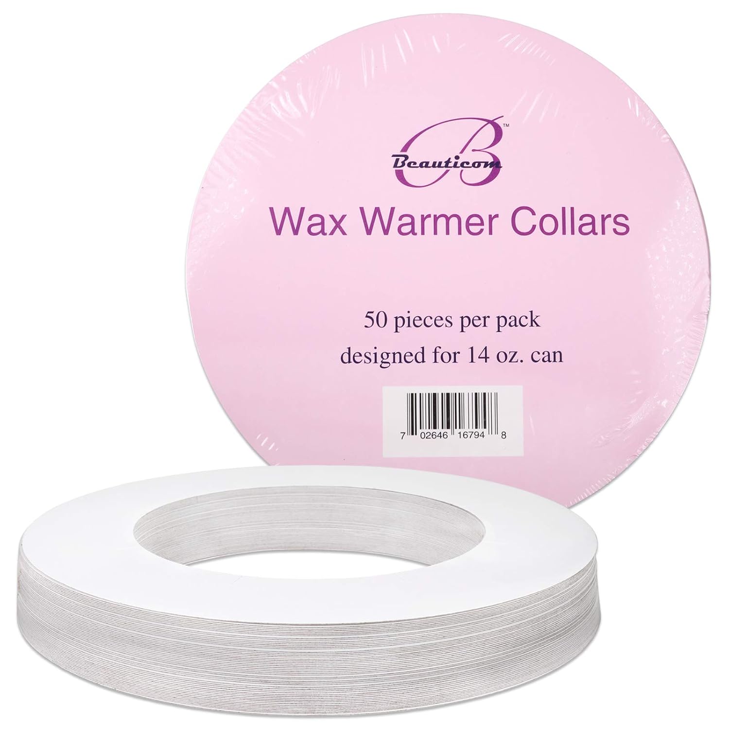 Beauticom (100 Pieces) Square Shaped Wax Warmer Universal Protective Collars Ring For 14Oz Wax Can