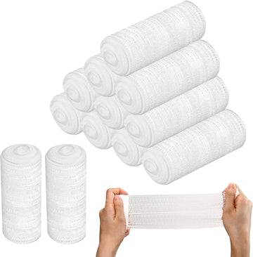 Gauze Roll Stretch Bandage 12 Rolls Conforming Bandage 7.5Cm X 2M For Dressing All Types Of Wounds And First Aid