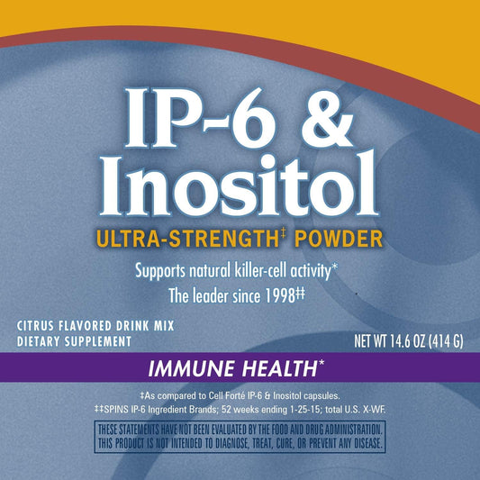 Nature's Way Cell Fort IP-6 & Inositol Ultra-Strength Powder Supplement, Immune Support*, Citrus Flavored, 14.6 Oz