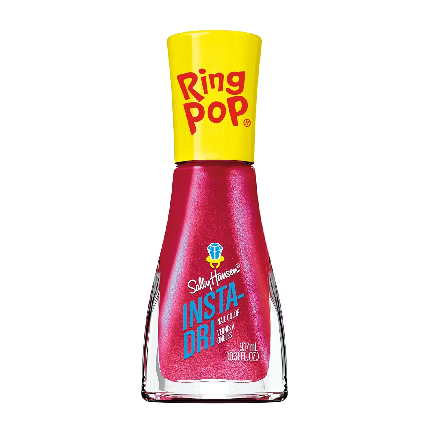 Sally Hansen Insta-Dri®, Ring Pop Bling Pop, Quick Dry, Long Lasting, Streak-Free Shine, Pink Nail Polish