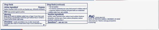 Crest Cavity Protection Toothpaste Gel Cool Mint 8. 20 Oz