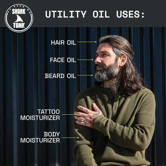 Beardbrand Beard Oil For Men, Beard Softening Oil & Mens Beard Oil - Softens & Conditions For Smooth Beard & Skin |Teakwood, Rosemary, & Citrus - 2 Fl Oz