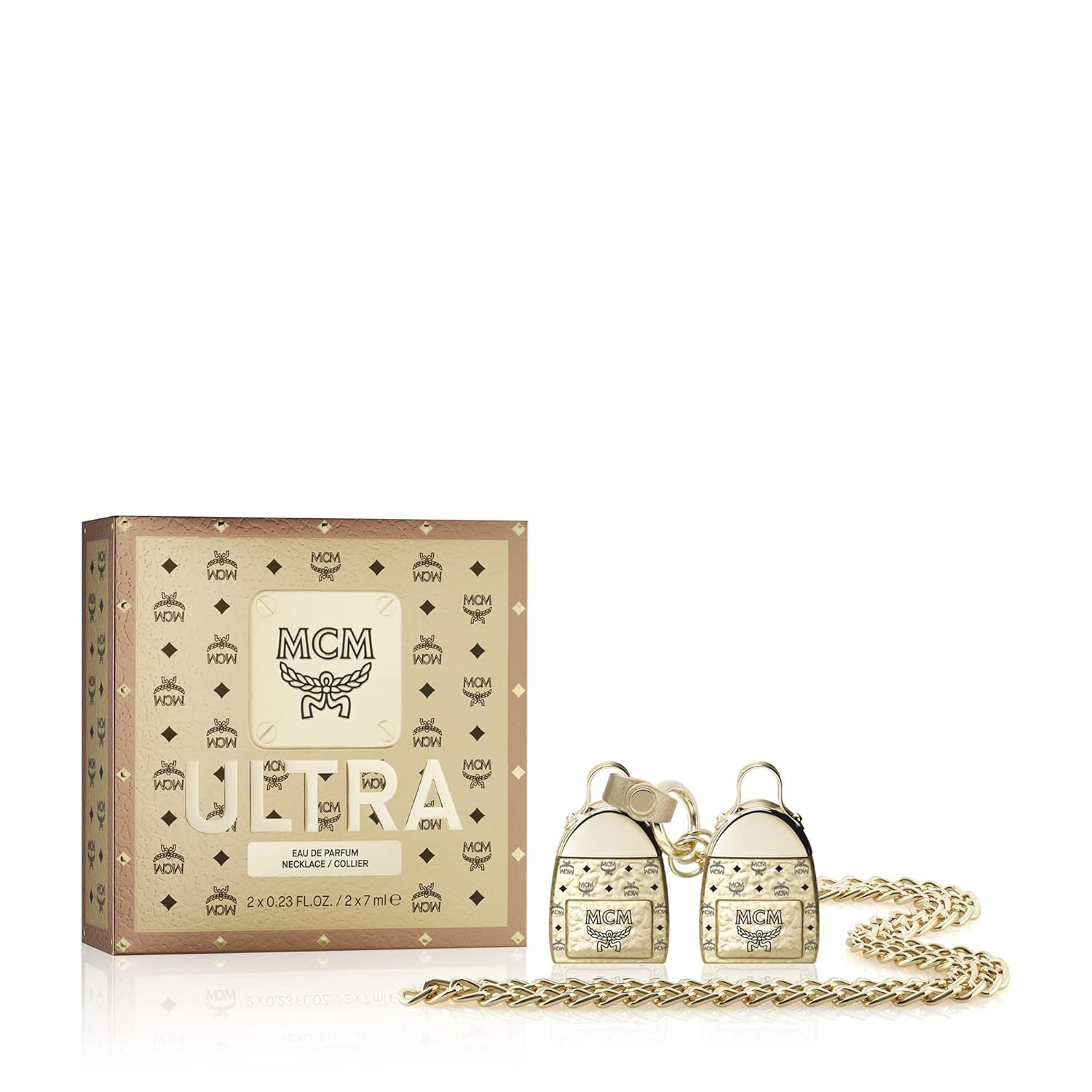 Mcm Ultra Eau De Parfum Necklace Gift Set - 2 X Deluxe Perfume Spray 0.23 Fl. Oz. And Necklace : Beauty & Personal Care