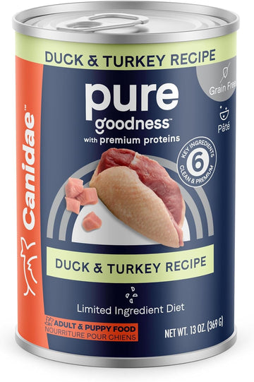 Canidae® Pure Duck & Turkey Recipe Dog Wet (12) 13 Oz., Blue