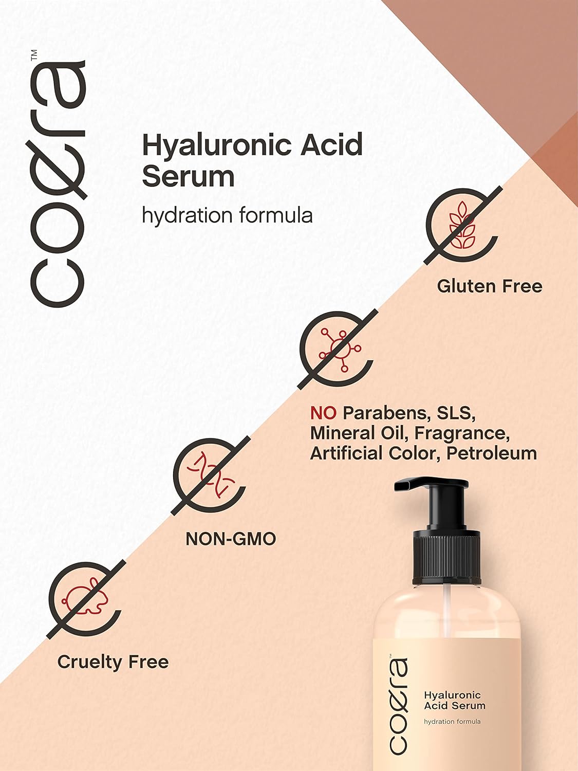 Coera Hyaluronic Acid Serum For Face | 8 Oz | Moisturizing Oil For Skin, Hair & Nails | Paraben & Sls Free : Beauty & Personal Care
