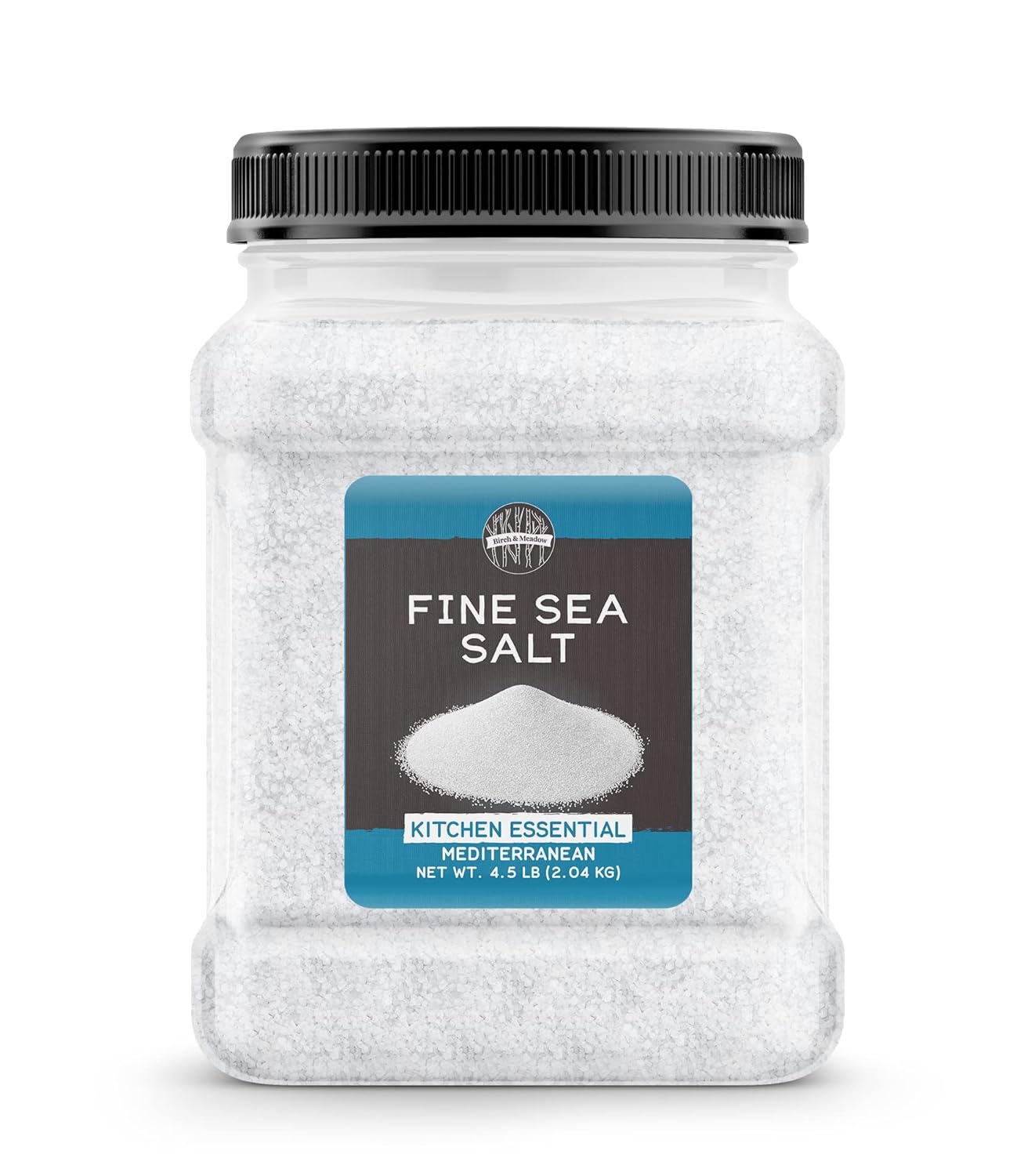 Birch & Meadow 4.5 Lb Of Fine Sea Salt, Kitchen Essential, Mediterranean