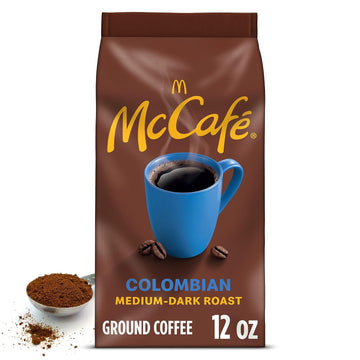 McCafe Colombian, Medium-Dark Roast Ground Coffee, 12 oz Bag
