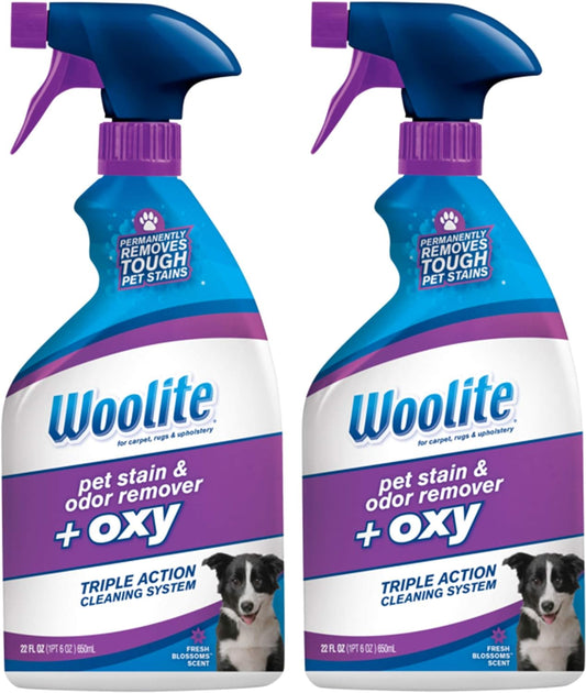 Woolite Pet Stain and Odor Remover Plus Oxy, 22oz (Pack of 2), 2834 : Everything Else