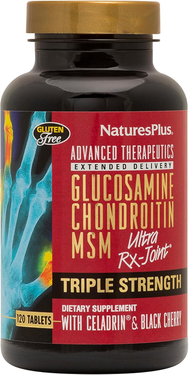 Natures Plus Ultra Rx-Joint Triple Strength - 120 Tablets, Pack Of 2 - Supports Healthy Joint Function - With Glucosamine, Chondroitin & Msm - Gluten Free - Up To 60 Total Servings