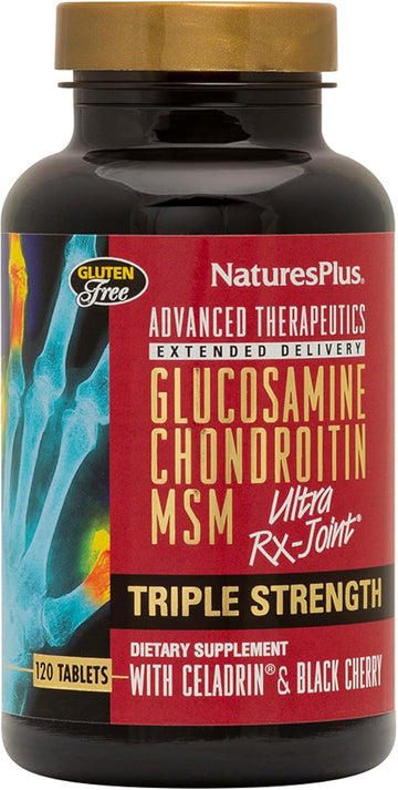 Natures Plus Ultra Rx-Joint Triple Strength - 120 Tablets, Pack Of 2 - Supports Healthy Joint Function - With Glucosamine, Chondroitin & Msm - Gluten Free - Up To 60 Total Servings