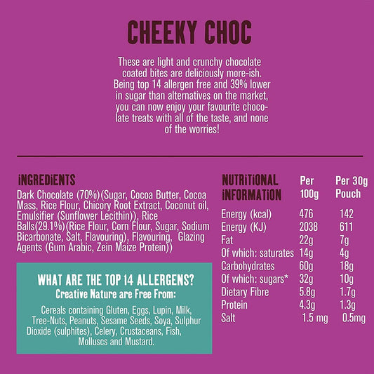 Vegan Chocolate Snacks | Creative Nature Gluten Free Chocolate Magibles Variety Pack | Nut Free Chocolate Bags | Top 14 Allergen Free | Vegan Gift | 15 X 30G