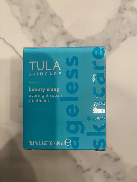 Tula Skin Care Beauty Sleep Overnight Repair Treatment - Anti-Aging, Night Cream, Contains Natural Peptides, Ahas, Retinol, Vitamin C To Reduce The Appearance Of Lines And Dull Tone, 1.7 Oz