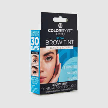 Colorsport 30 Day Brow Tint – Dark Brown | Visible Results In 3 Minutes, Lasts Up To 4 Weeks | Waterproof Eyebrow Tint | Quick & Easy Application | Salon-Quality Tinting At Home