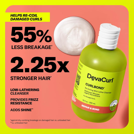 Devacurl Curlbond Re-Coiling Mild Lather Cleanser, 3 Fl. Oz. : Beauty & Personal Care