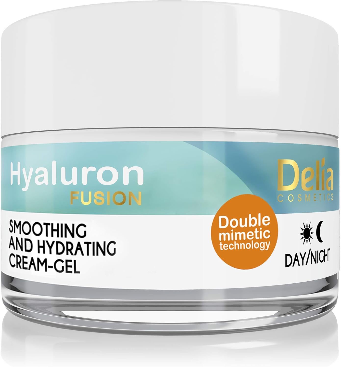 Delia Cosmetics - Hyaluron Fusion - Day & Night Cream Gel - Smoothing & Hydrating - Elasticity, Firmness Improvement - fro Dry & Sensitive Skin - Active Ingredients - 50ml : Amazon.co.uk: Beauty