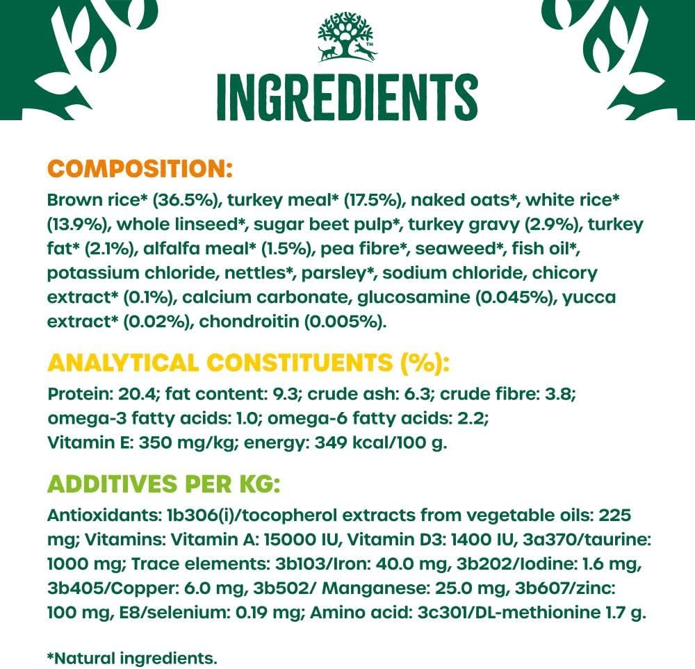 James Wellbeloved Complete Dry Senior Dog Food Turkey and Rice, 2 kg :Pet Supplies