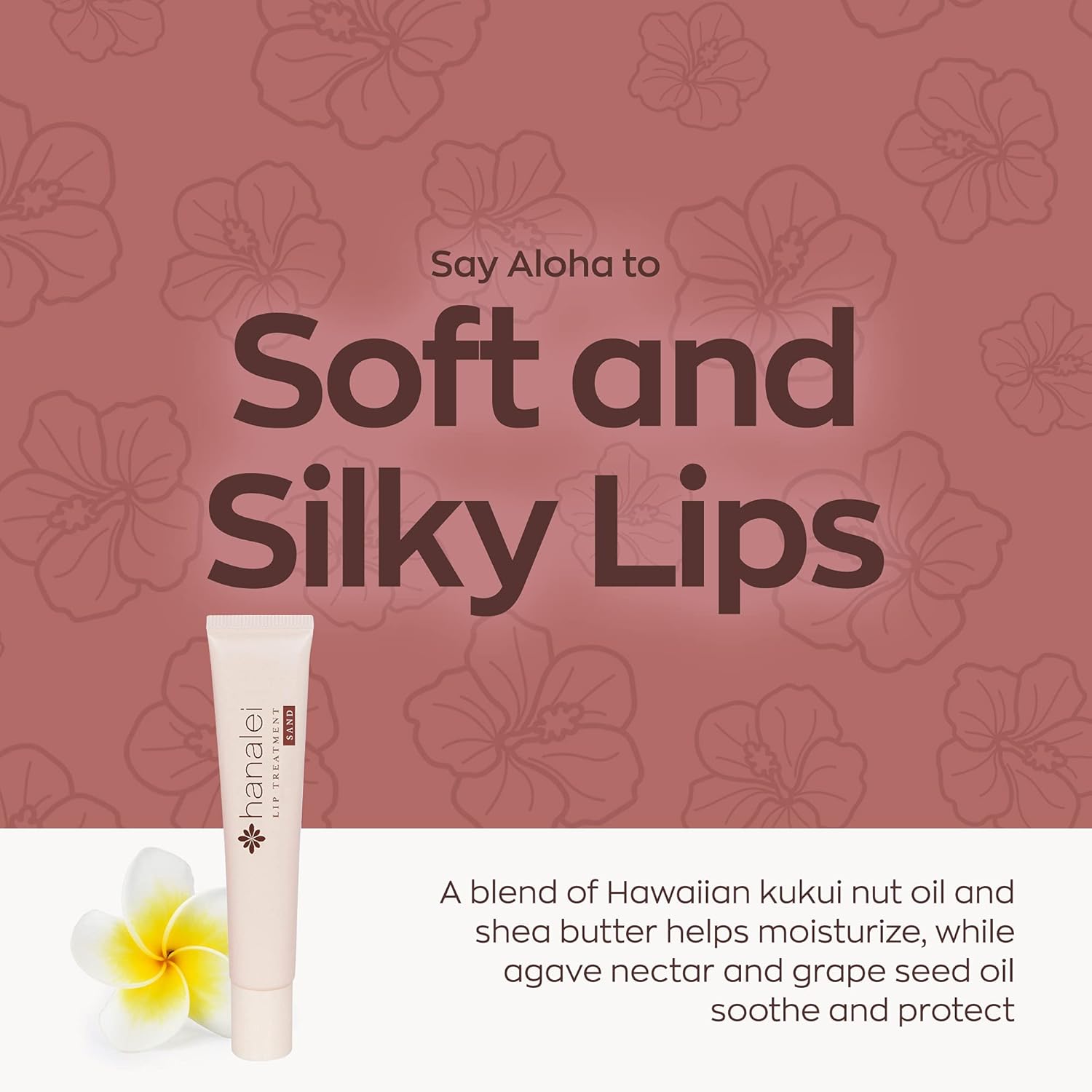 Hanalei Lip Treatment For Dry, Chapped Lips – Intensive Overnight Moisturizer With Kukui Oil, Shea Butter & Grapeseed Oil – Hydrating Balm For Healing Cracks – Peach Pink Tint, 15G – Cruelty-Free : Beauty & Personal Care