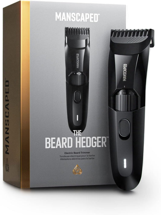 Manscaped® Face Grooming Trio - The Beard Hedger® Premium Beard Trimmer, The Handyman™ Compact Face Shaver, Weed Whacker® 2.0 Nose & Ear Hair Razor, The Shed™ Toiletry Bag