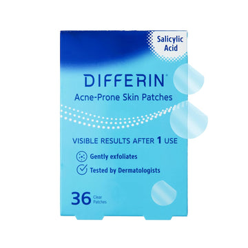 Differin Acne Patches, Pimple Patches For Acne Prone Skin, Formulated With Salicylic Acid And Centella, Fast Triple Action Power Patch For Day & Night, Dermatologist Tested, 36 Count