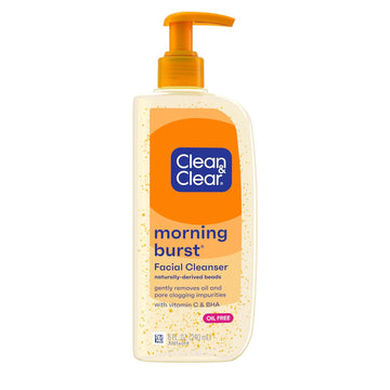 Clean & Clear Morning Burst Facial Cleanser With Bursting Beads, 8 Ounce