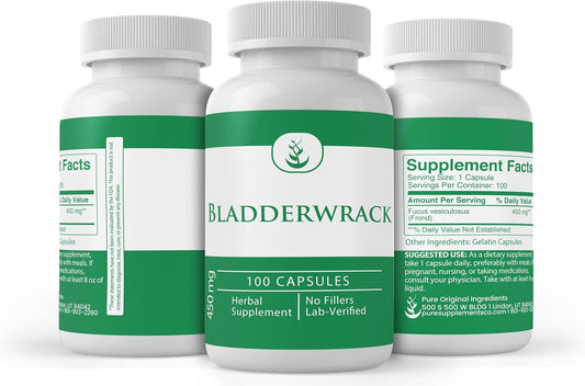 Pure Original Ingredients Bladderwrack, (100 Capsules) Always Pure, No Additives Or Fillers, Lab Verified
