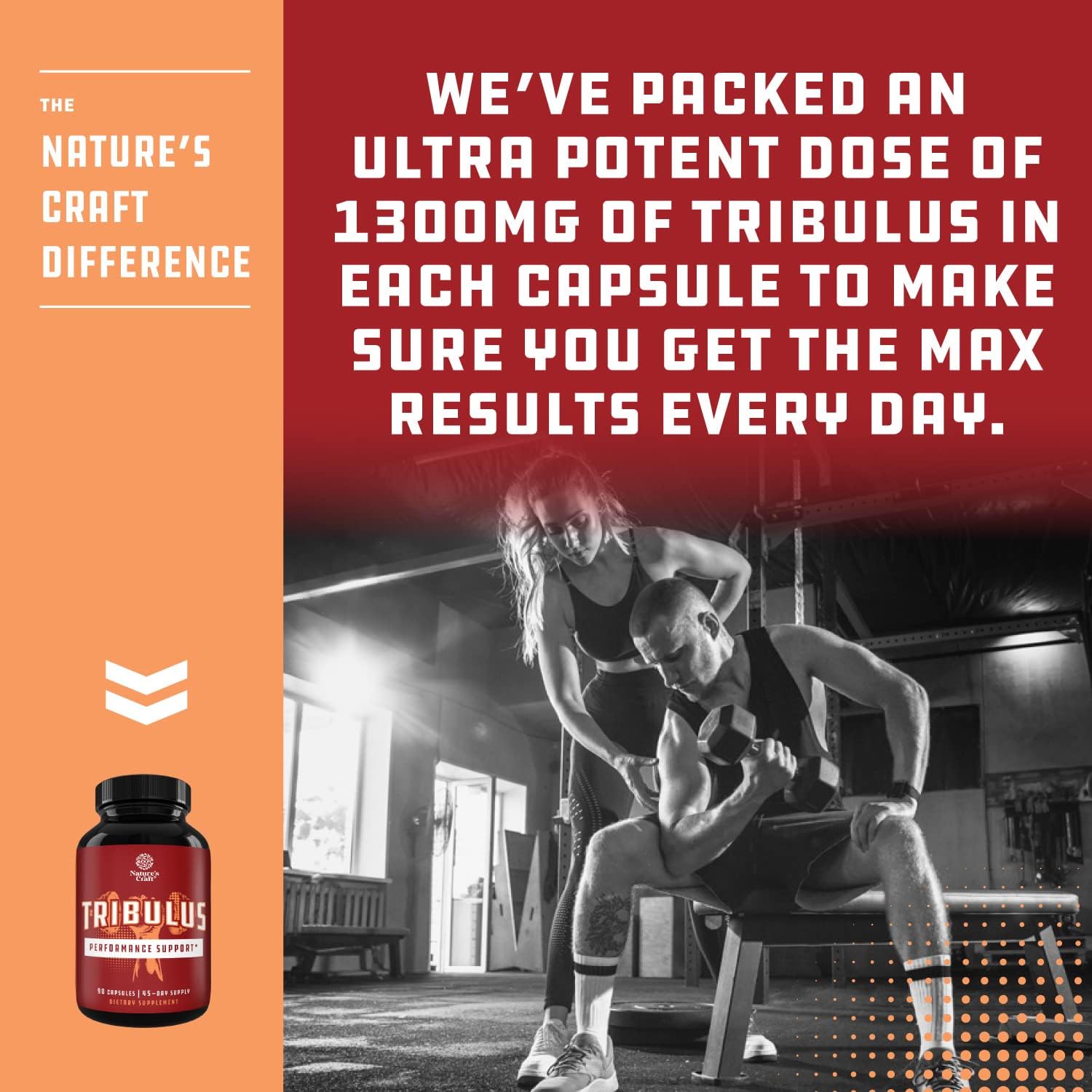 Tribulus Terrestris Extract Energy Booster - Tribulus Terrestris for Men and Women and Natural Pre Workout Supplement for Men and Women - Bodybuilding Supplements for Muscle Growth and Muscle Mass : Health & Household