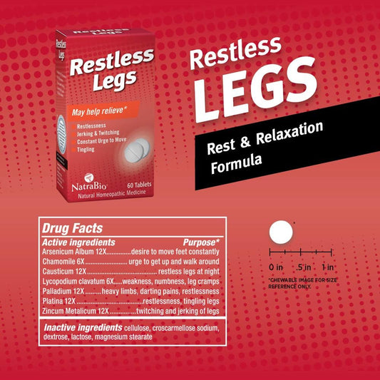 Natrabio Restless Legs Tablets, 60 Count