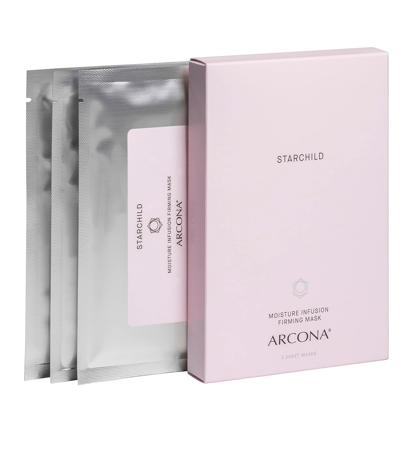 Arcona Starchild Moisture Infusing Sheet Masks - Marine Collagen, Hyaluronic Acid, Lavender Water, White Tea + B5 - Firms, Brightens + Ultra Hydrates Skin - 3 Masks. Made In The Usa