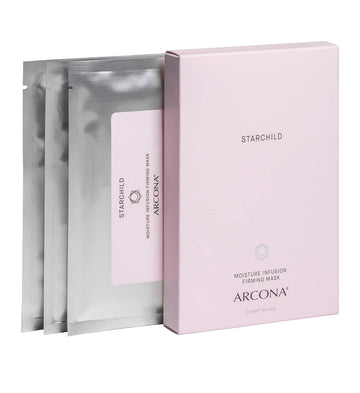 Arcona Starchild Moisture Infusing Sheet Masks - Marine Collagen, Hyaluronic Acid, Lavender Water, White Tea + B5 - Firms, Brightens + Ultra Hydrates Skin - 3 Masks. Made In The Usa