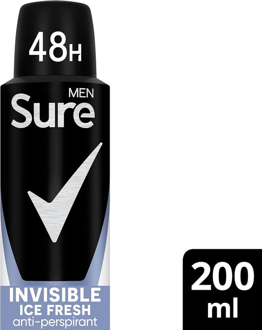Sure Men Invisible Ice Fresh Anti-Perspirant Aerosol 200Ml