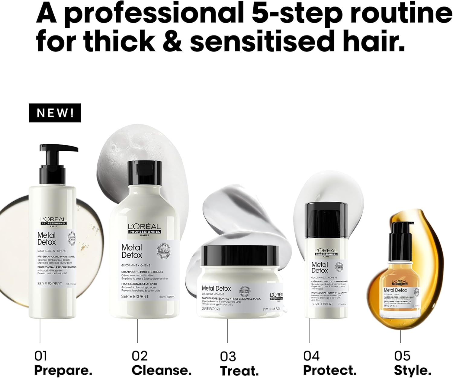 L’Oréal Professionnel Metal Detox Pre-Shampoo Hair Treatment 250ml, Prevent Breakage & Colour Fade from hard water, Prevent Damaged Hair, : Amazon.co.uk: Beauty