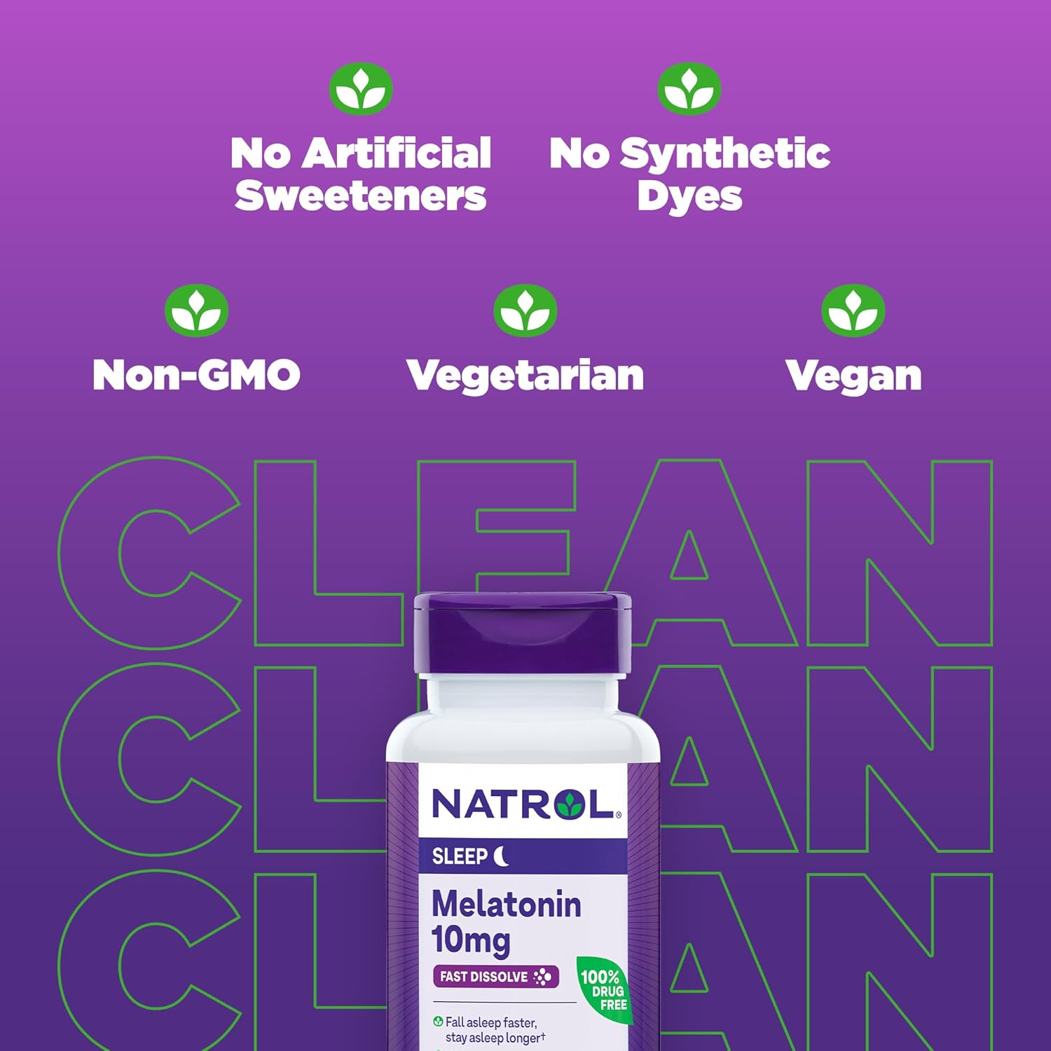 Natrol Fast Dissolve Melatonin 10 mg, Dietary Supplement for Restful Sleep, Fast-Dissolve Tablets for Adults, 60 Citrus-Flavored Melatonin Tablets, 60 Day Supply : Health & Household