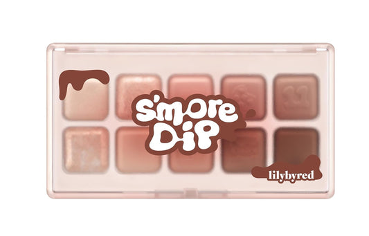 Lilybyred Mood Keyboard Mixtape Edition Eyeshadow Palette (11#Chocolate Chip S'More)| Long-Wearing, Glitter, Clear Watercolor | Palette With Easy Color Matching For All | K-Beauty