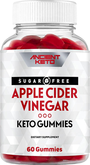 Sugar-Free Acv Gummies With The Mother - Cleanse & Detox, Supports Healthy Weight, Immune Health, And Gut Health - Vegan, Sugarless