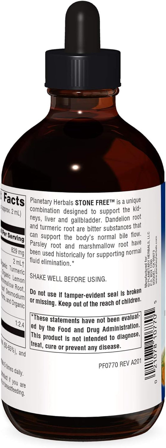 Planetary Herbals Stone Free Liquid Extract Supplement 8 oz