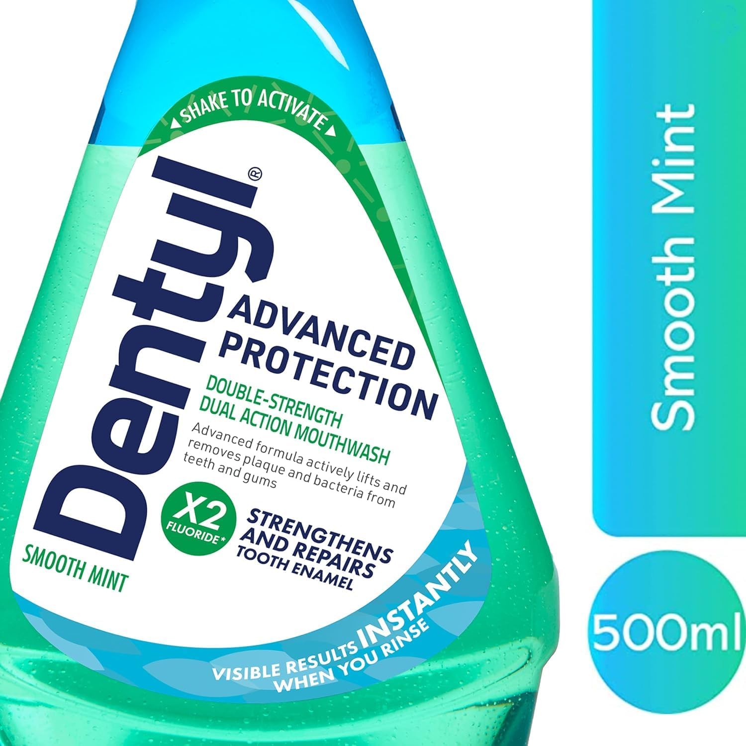 Dentyl Advanced Protection Mouthwash, High Fluoride, Repairs and Protects Tooth Enamel, Alcohol Free, Smooth Mint, 500ml : Amazon.co.uk: Health & Personal Care