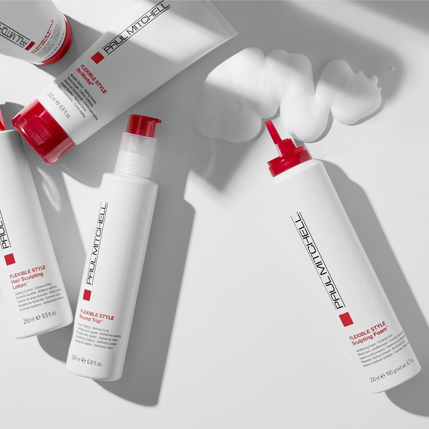 Paul Mitchell Sculpting Foam, Conditions + Controls Frizz, For All Hair Types, 6.7 oz. : Beauty & Personal Care