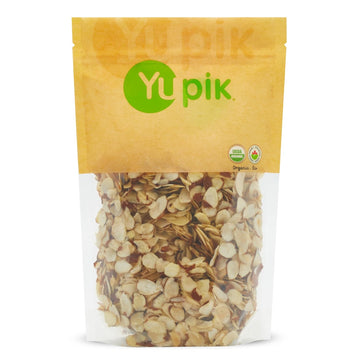 Yupik Organic Sliced European Almonds With Skins, 1 Lb, Unblanched, Gluten-Free, Kosher, Raw, Good Source Of Protein, Fiber, Iron & Calcium, Low In Carb, Pack Of 1