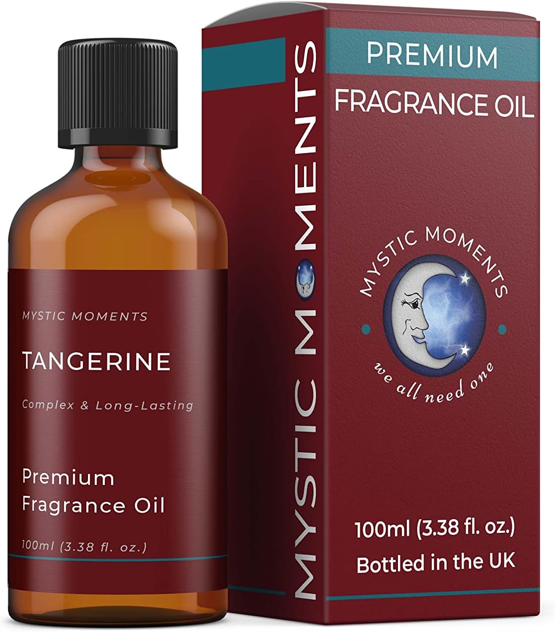 Mystic Moments | Tangerine Fragrance Oil - 100Ml - Perfect For Soaps, Candles, Bath Bombs, Oil Burners, Diffusers And Skin & Hair Care Items