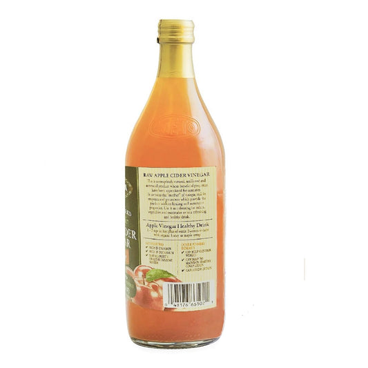 100% Raw Unfiltered Organic Apple Cider Vinegar With 'The Mother' - 34 Oz (2 Pack) - Rich In Probiotics And Enzymes, Perfect For Cooking, Salad Dressings, Marinades, And Drinking - A Versatile Pantry Essential For Your Wellness Routine