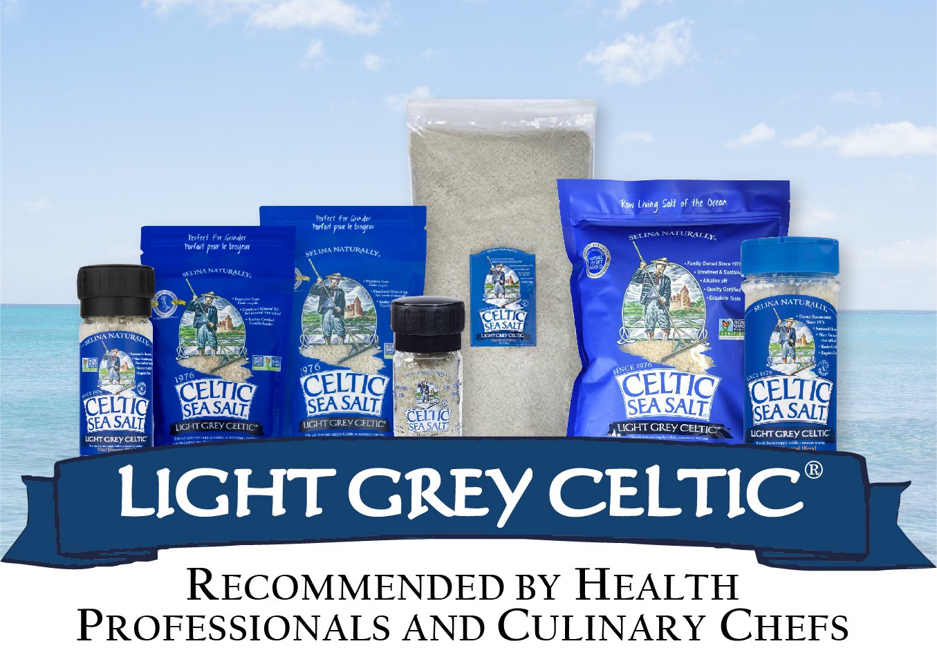 Light Grey Celtic Sea Salt Resealable Bags “ Additive-Free, Delicious Sea Salt, Perfect For Cooking, Baking And More - Gluten-Free, Non-Gmo Verified, Kosher And Paleo-Friendly, 16 Ounce (Pack Of 2)