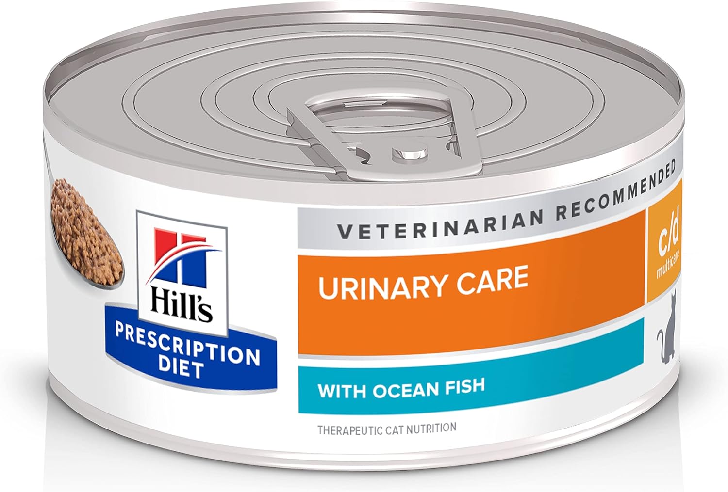 Hill'S Prescription Diet C/D Multicare Urinary Care With Ocean Fish Wet Cat Food, Veterinary Diet, 5.5 Oz. Cans, 24-Pack