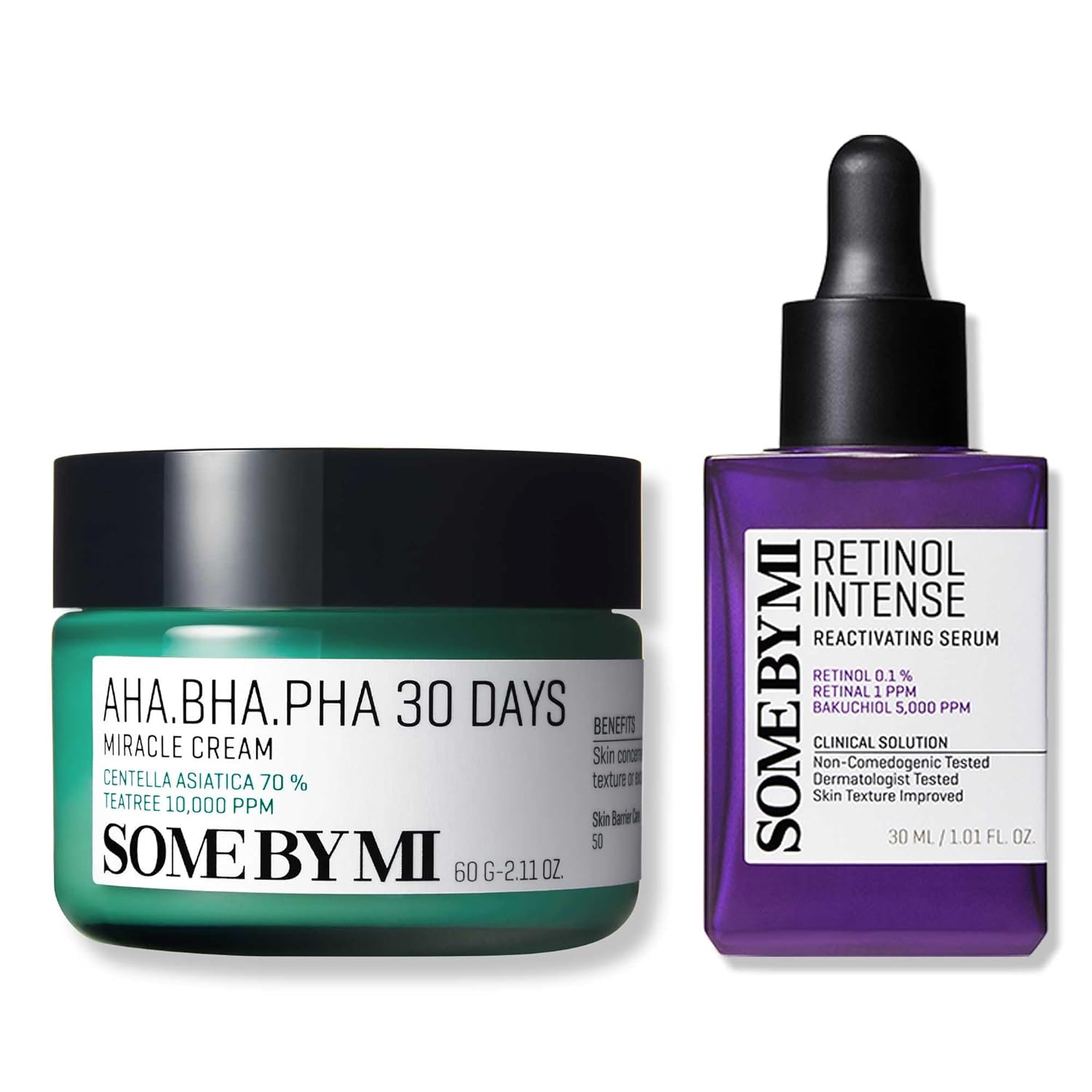 Some By Mi Aha Bha Pha 30 Days Miracle Cream + Retinol Intense Reactivating Serum