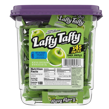 Laffy Taffy Candy, Sour Apple Flavor, 145 Pieces