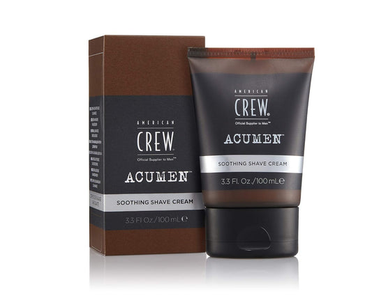 American Crew Shave Cream for Men, Soothing Cream Formulated with Bisabolol for Smooth, Fresh Skin, 3.3 Fl Oz