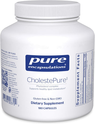 Pure Encapsulations Cholestepure | Supplement To Support Cardiovascular Health, Enzyme Function, And Lipid Metabolism* | 180 Capsules